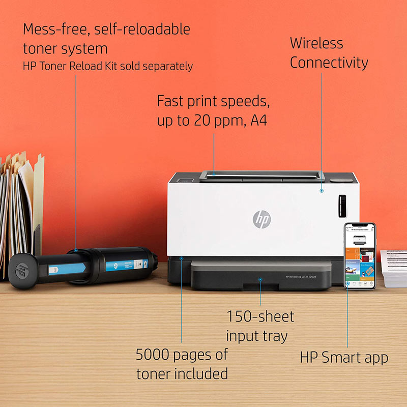 پرینتر لیزری HP Neverstop 1000w - 4
