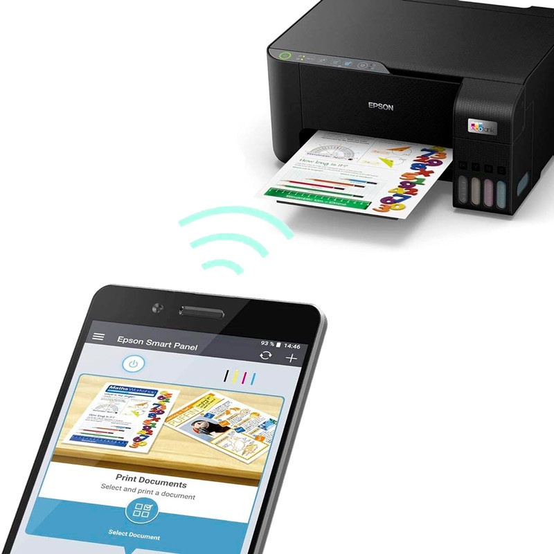 پرینتر رنگی چند کاره جوهر افشان Epson EcoTank L3252 - 3