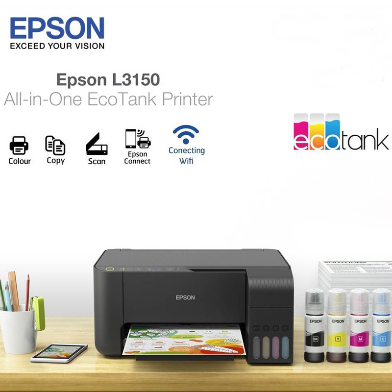 پرینتر رنگی چند کاره جوهرافشان EPSON L3150 - 5