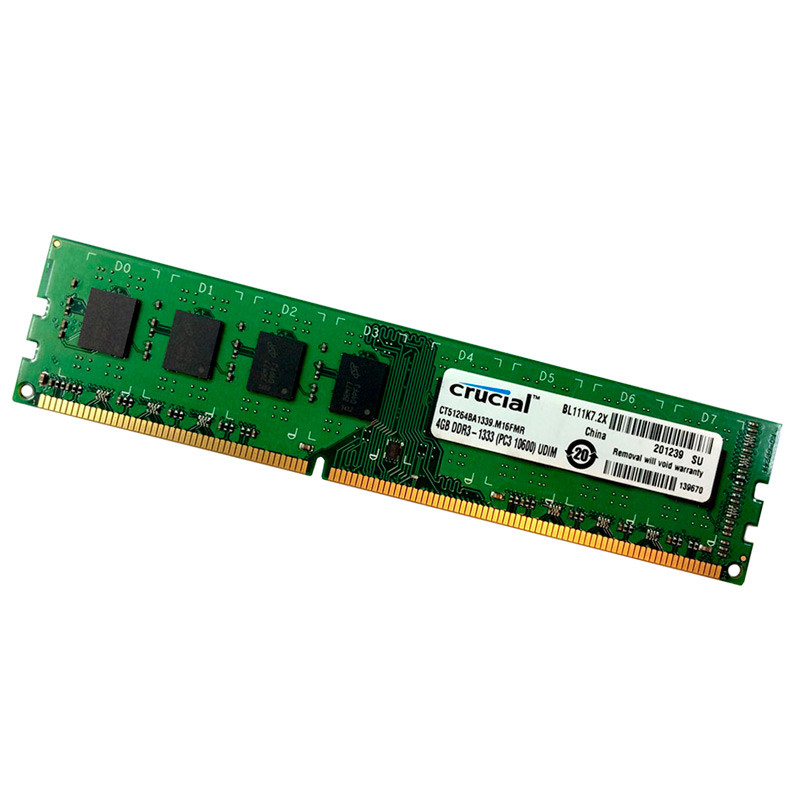 رم کامپیوتر Crucial U-DIMM DDR3 4GB 1333MHz CL9 Single - 2