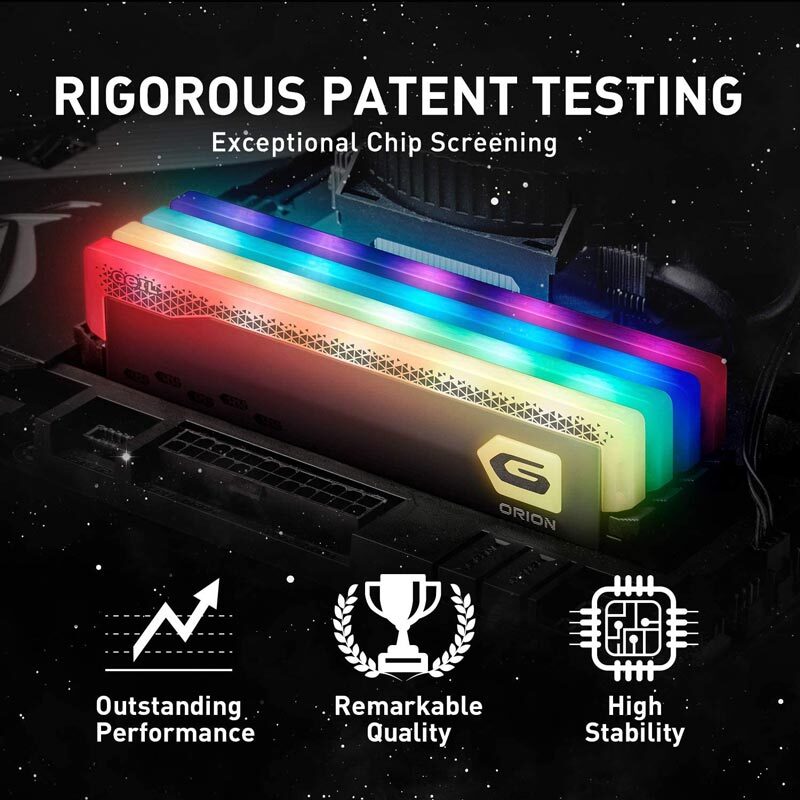 رم کامپیوتر گیل Orion RGB DDR4 16GB Single 3600MHz CL18 - 5