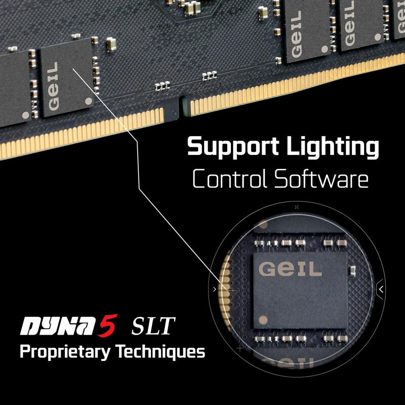 رم کامپیوتر گیل Orion V White RGB DDR5 32GB Dual 5600MHz CL38 - 7