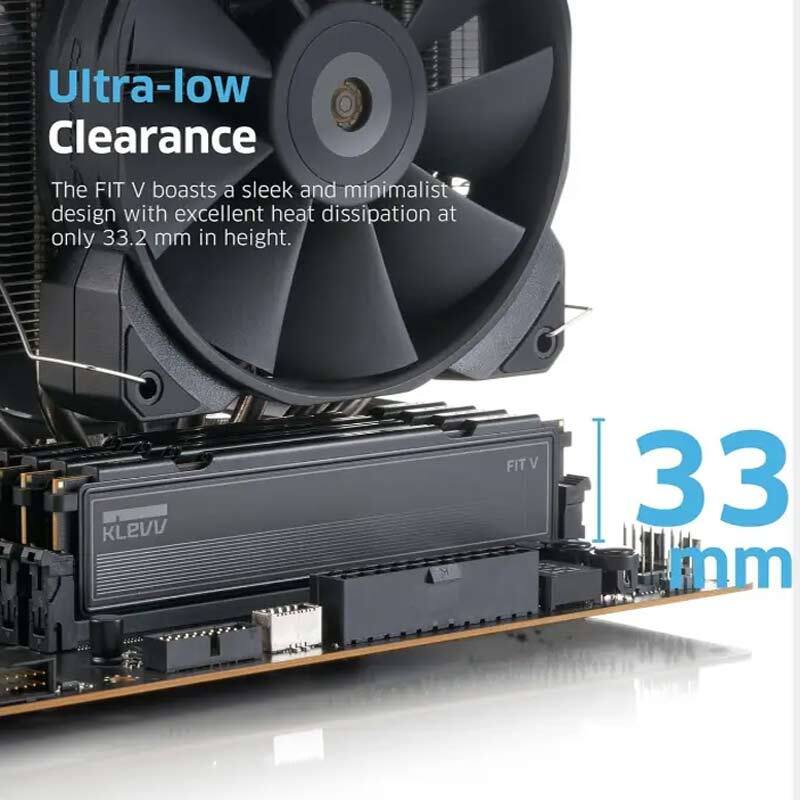 رم کامپیوتر کلو FIT V Black DDR5 32GB Dual 6400MHz CL32 - 4