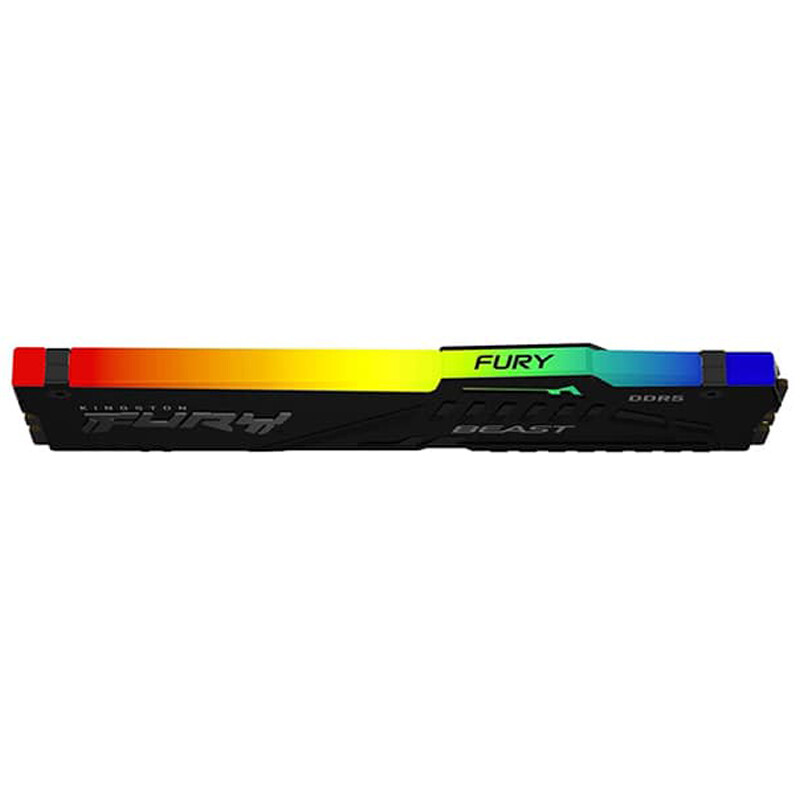 رم کامپیوتر کینگستون Fury Beast RGB DDR5 16GB Single 5600MHz CL40 - 3