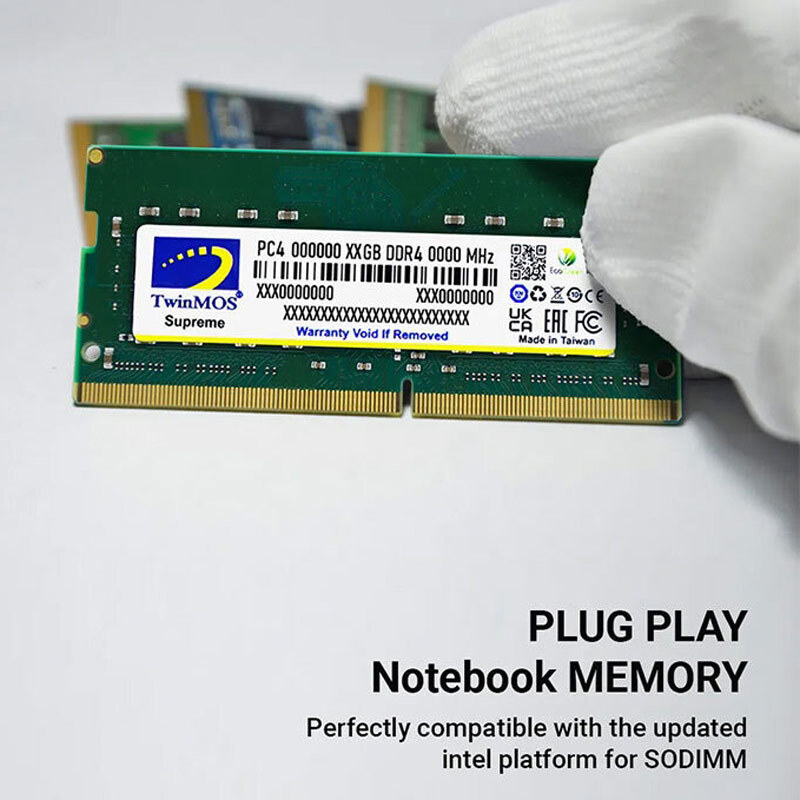 رم لپ تاپ توین توس DDR4 32GB Single 3200MHz CL22 - 3
