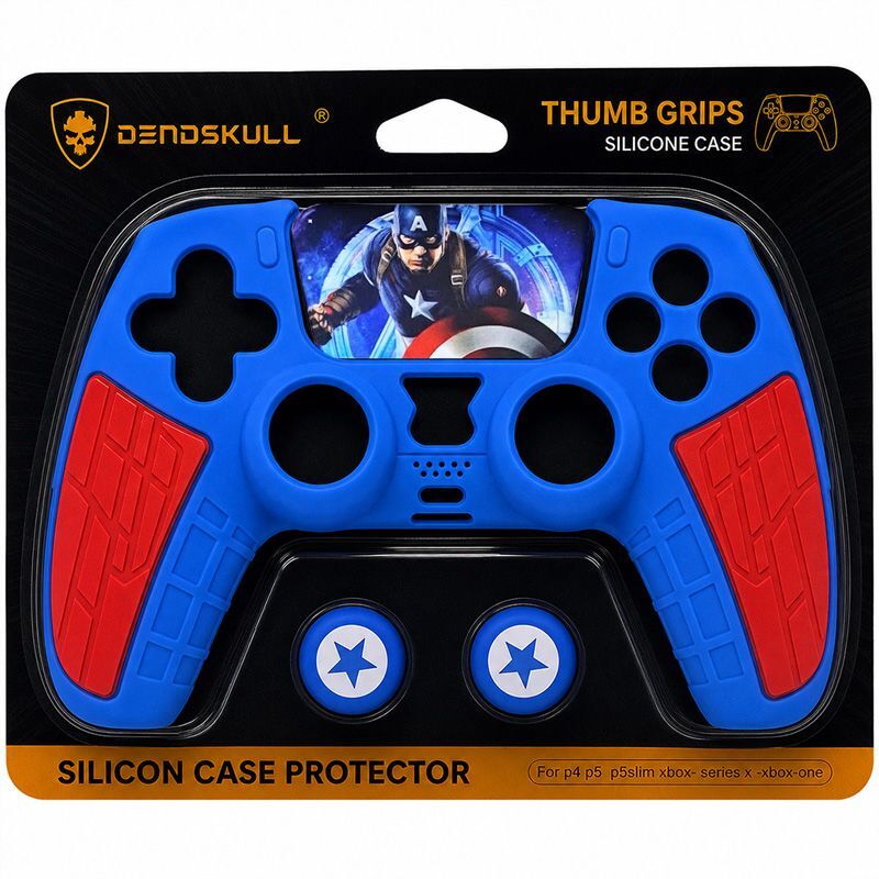 روکش دسته بازی آنالوگ دار PS5 دد اسکال SL01 طرح Captain America - 2