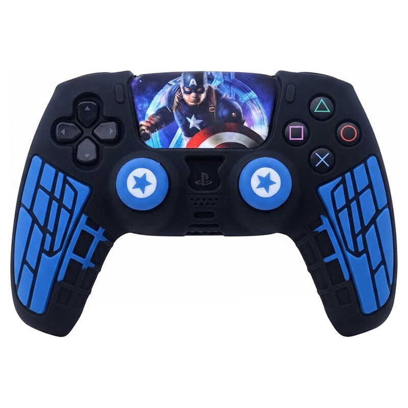 روکش دسته بازی آنالوگ دار PS5 دد اسکال SL01 طرح Captain America - 3