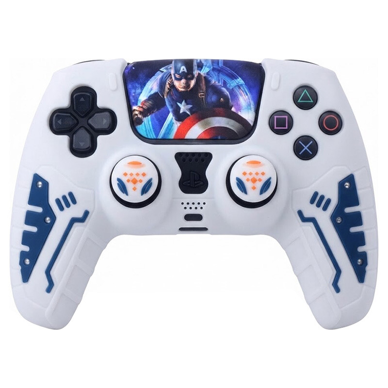 روکش دسته بازی آنالوگ دار PS5 دد اسکال SL01 طرح Captain America - 4