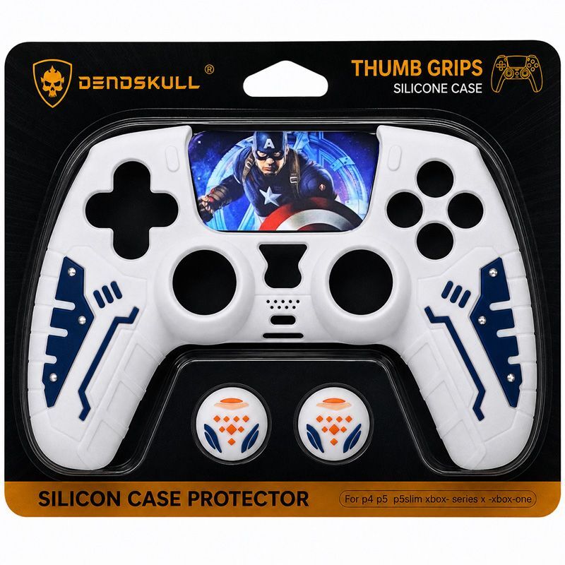 روکش دسته بازی آنالوگ دار PS5 دد اسکال SL01 طرح Captain America - 6