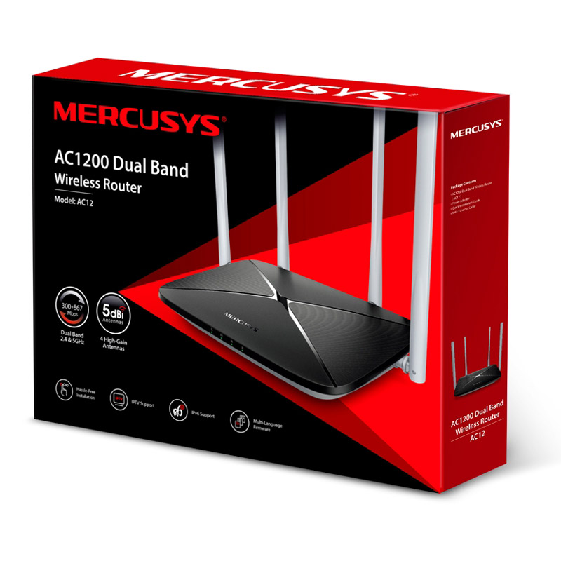 روتر بی سیم مرکوسیس Dual Band AC12