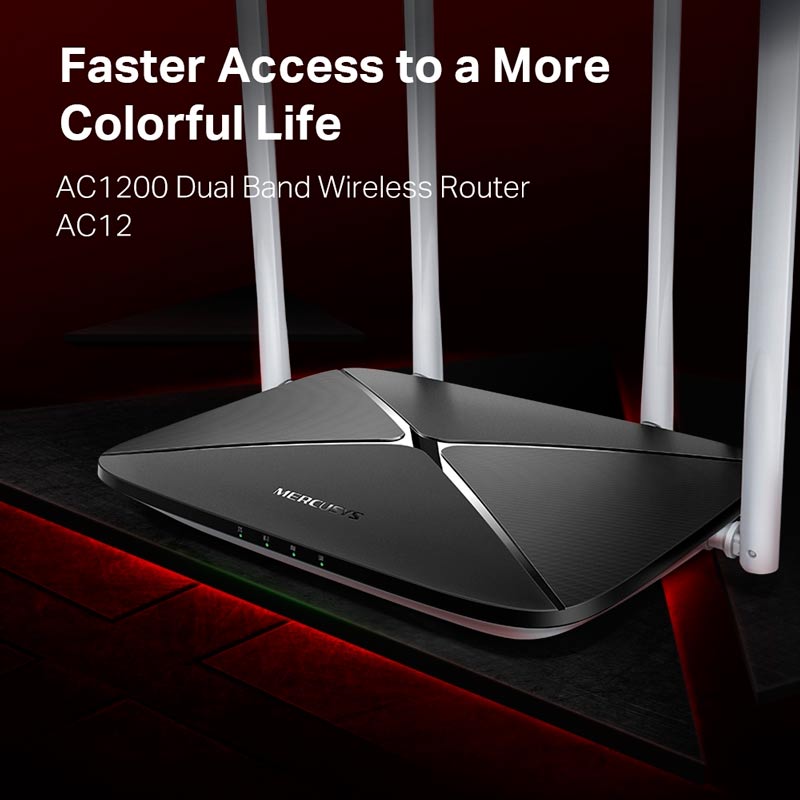 روتر بی سیم مرکوسیس Dual Band AC12 - 4