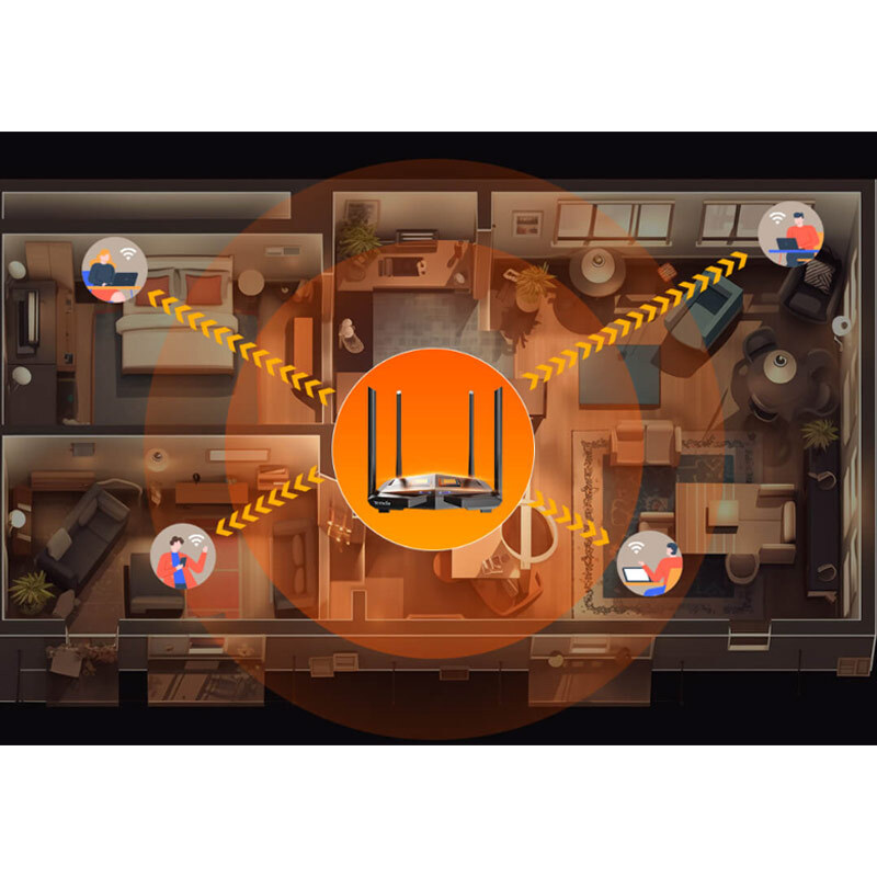 روتر بی سیم تندا AC10 - 8
