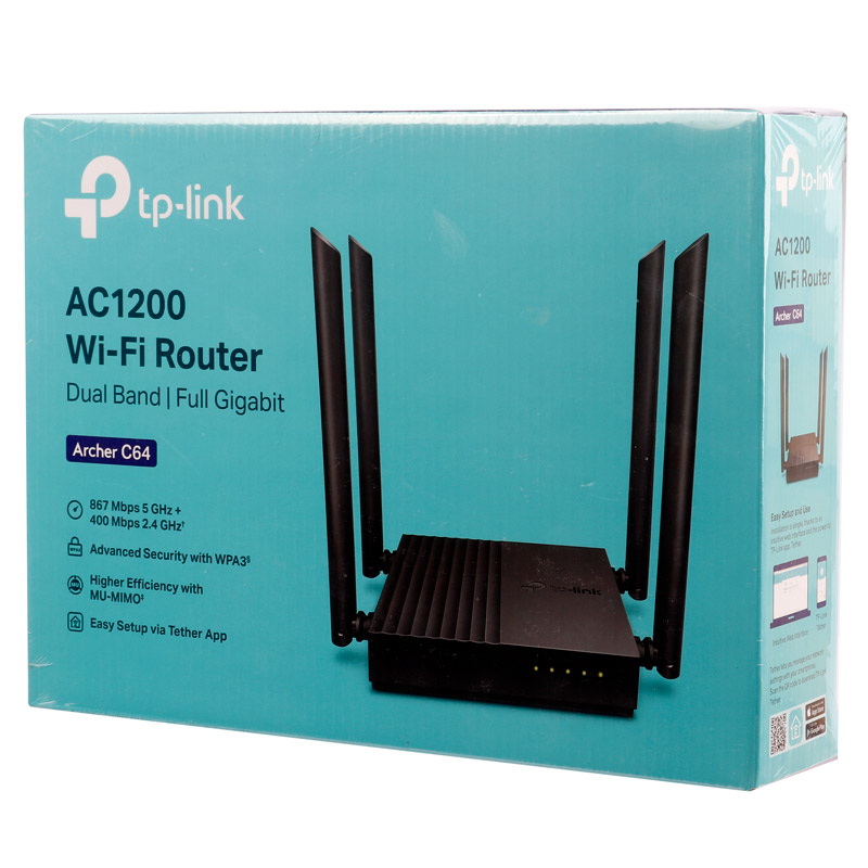 روتر بی سیم تی پی لینک AC1200 Archer C64 - 3