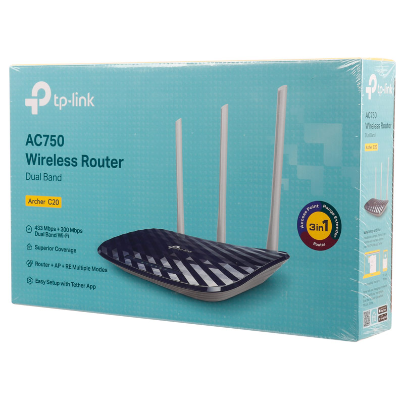 روتر بی سیم تی پی لینک AC750 Archer C20