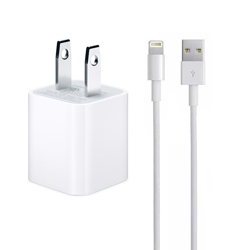 شارژ دیواری iPhone 5W + کابل آیفونی