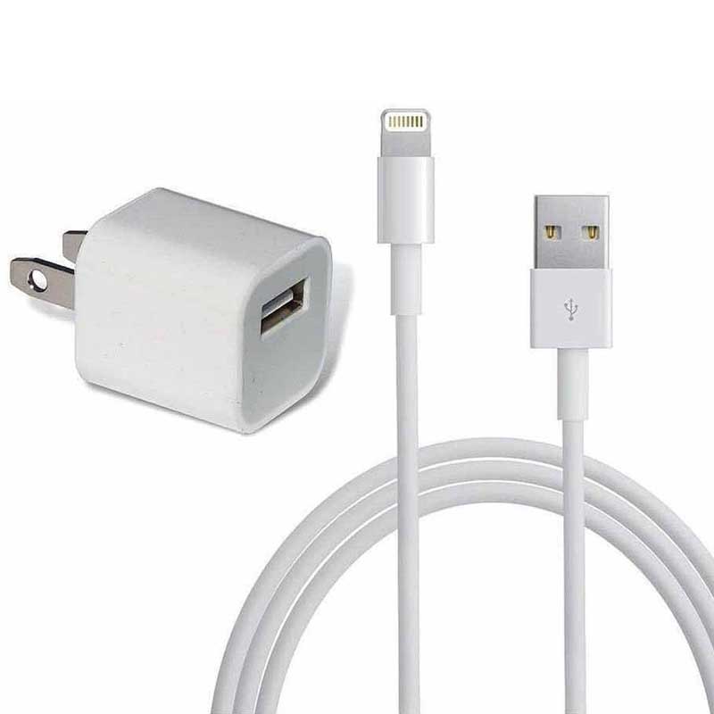 شارژ دیواری iPhone 5W + کابل آیفونی - 7