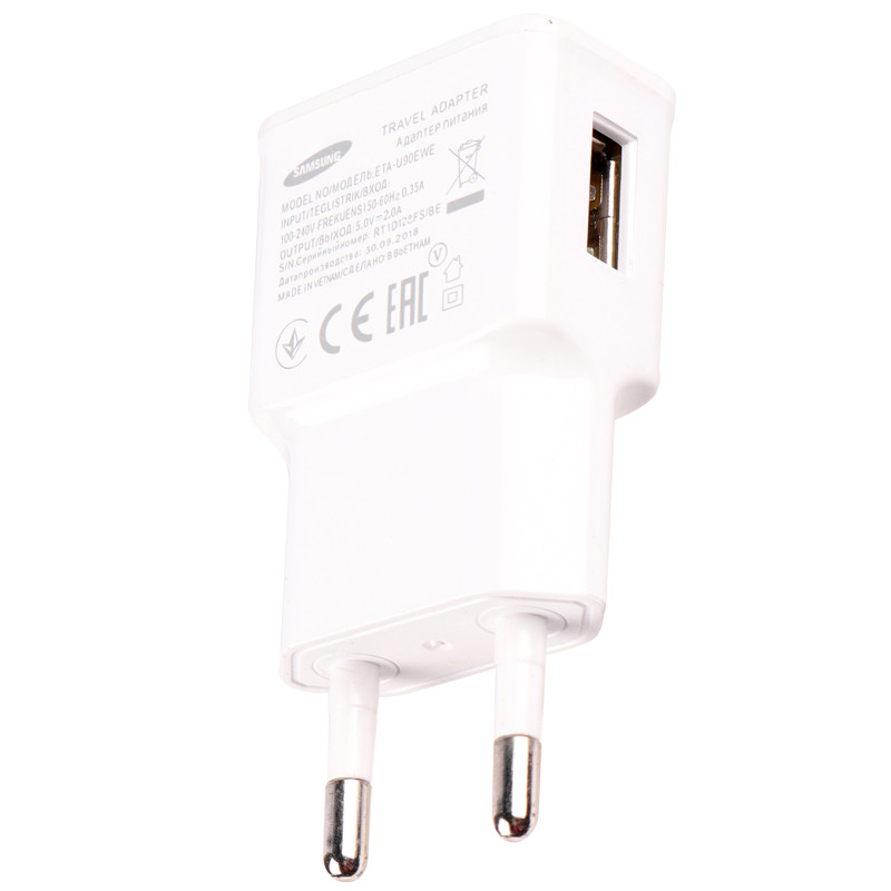 شارژر دیواری 10 وات سامسونگ S8 ETA-U90EWE 2A High Copy + کابل میکرو یو اس بی - 8