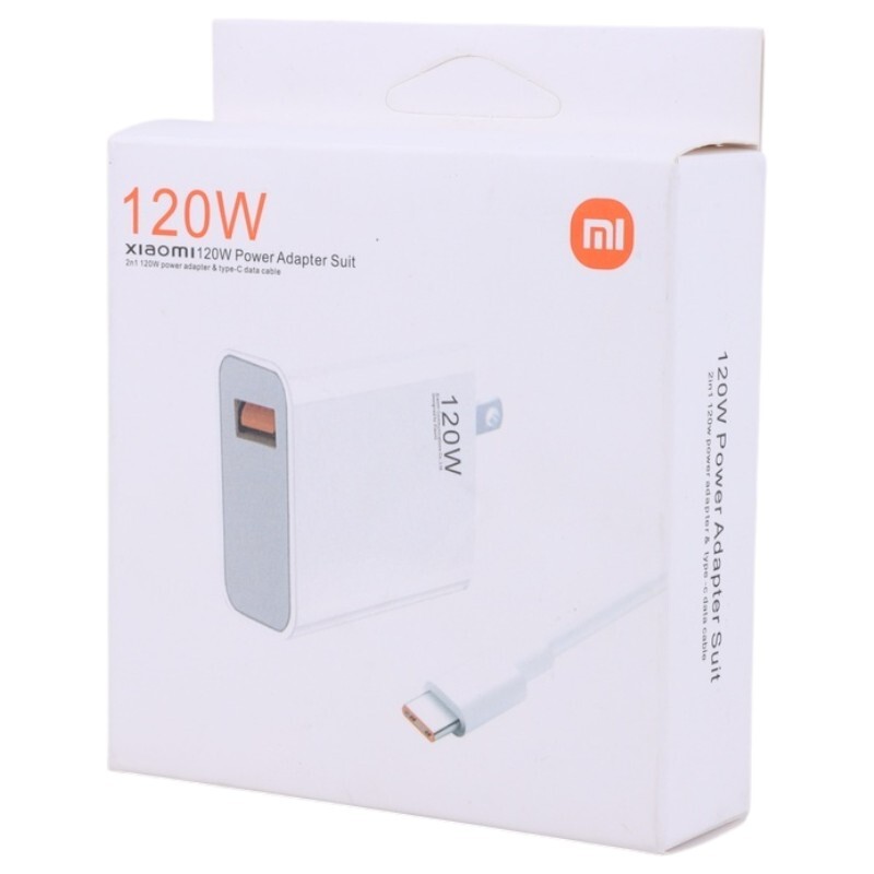 شارژر دیواری 120 وات شیائومی MDY-11-EX 6A High Copy + کابل تایپ سی - 8