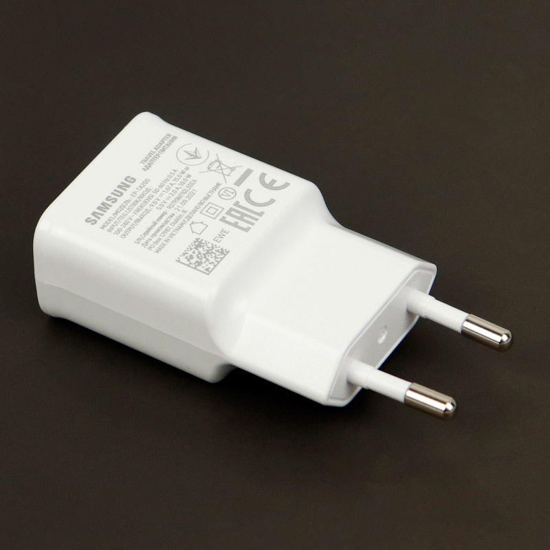 شارژر دیواری 15 وات سامسونگ A32 PD 2A سرجعبه + کابل Type-C و هندزفری و جعبه گوشی - 7