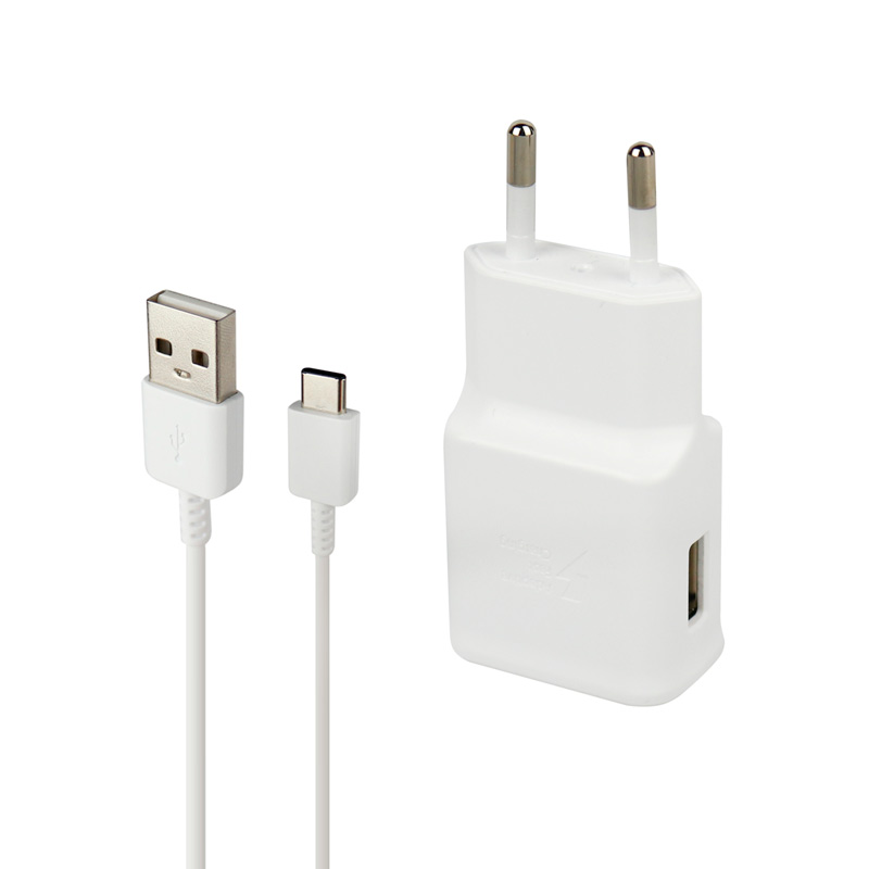شارژر دیواری 15 وات سامسونگ A51 PD 2A سرجعبه + کابل Type-C و هندزفری و جعبه گوشی - 6
