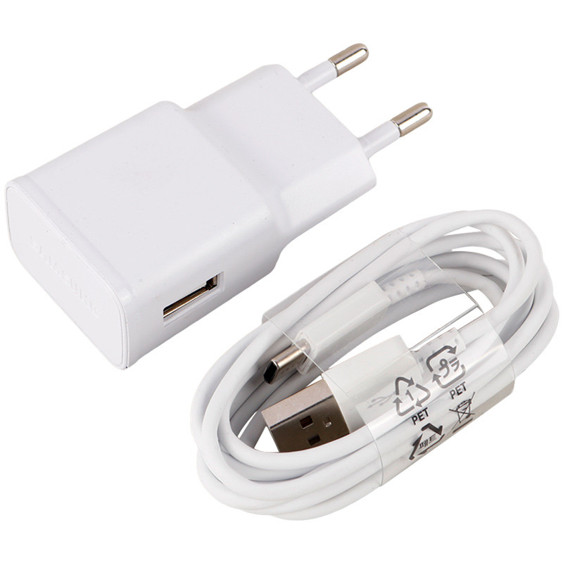 شارژر دیواری 15 وات سامسونگ S10+ EP-TA200 QC3.0 PD 2A + کابل میکرو یو اس بی - 7