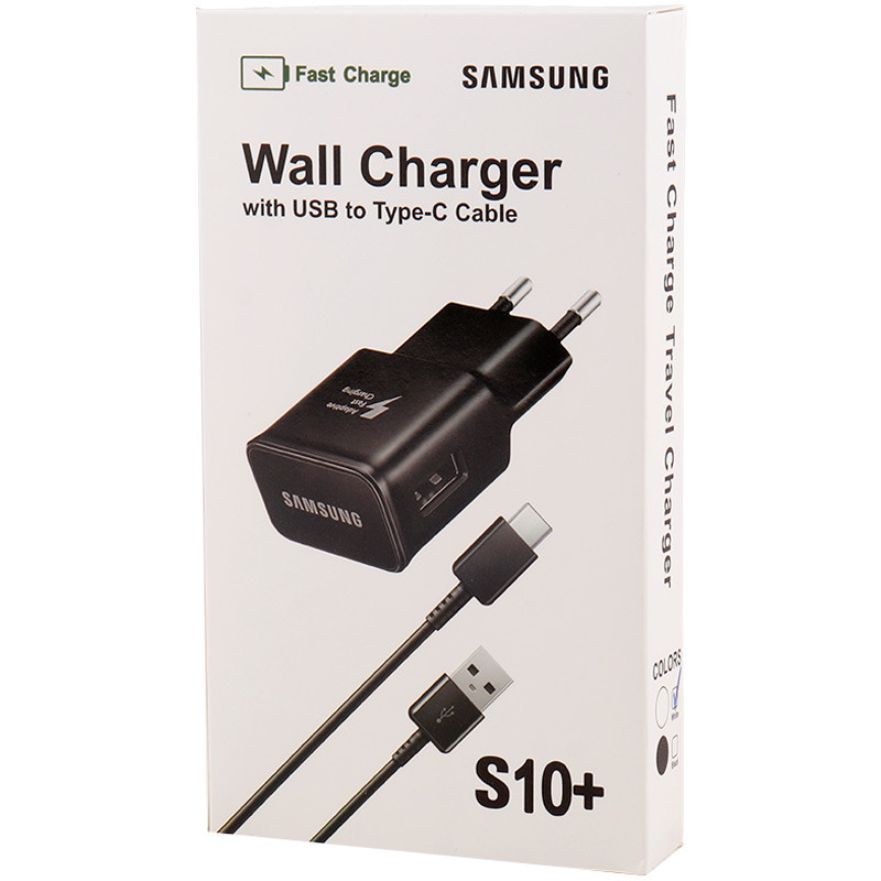 شارژر دیواری 15 وات سامسونگ S10+ EP-TA200 QC3.0 PD 2A + کابل تایپ سی - 2