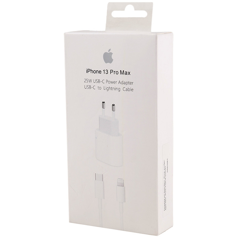 شارژر دیواری 25 وات اپل iPhone 13 Pro Max + کابل تبدیل آیفونی - 2