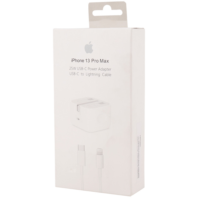 شارژر دیواری 25 وات اپل iPhone 13 Pro Max MU7W2ZP/A + کابل تبدیل آیفونی - 2