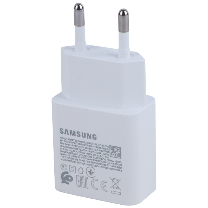 شارژر دیواری 25 وات سامسونگ EP-T1510 PD 3A شرینک - 5
