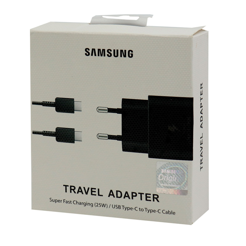 شارژر دیواری 25 وات سامسونگ EP-TA800 PD 3A + کابل تبدیل تایپ سی - 2