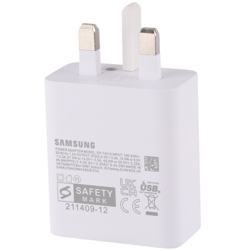 شارژر دیواری 45 وات سامسونگ EP-T4510 3Pin PD 3A - 5