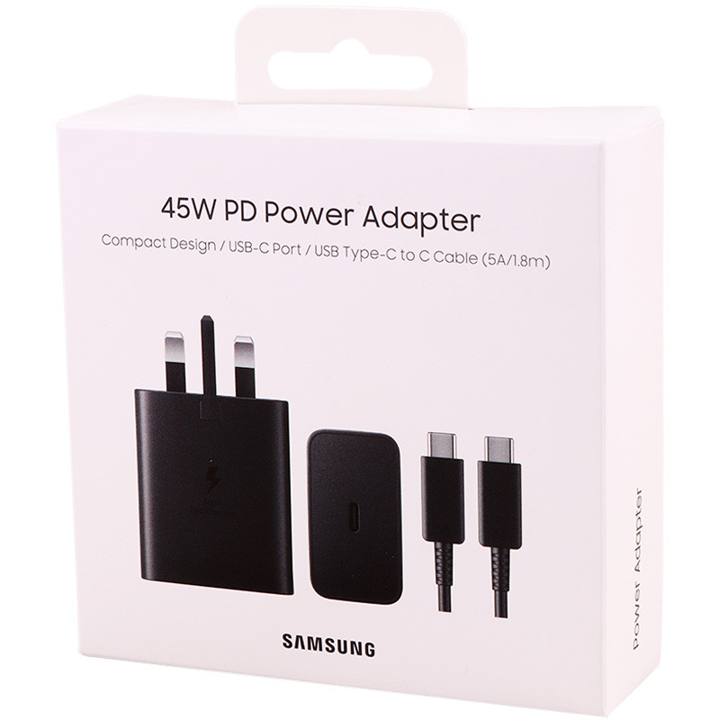 شارژر دیواری 45 وات سامسونگ EP-T4510 PD 3A + کابل تبدیل تایپ سی - 2