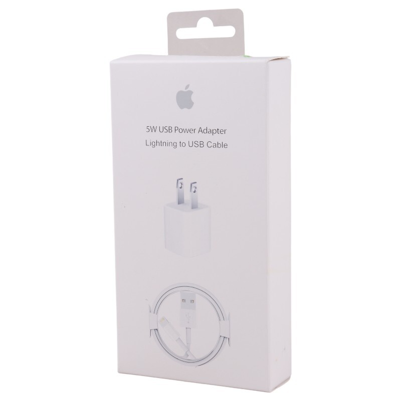 شارژر دیواری 5 وات اپل iPhone X + کابل آیفونی - 8