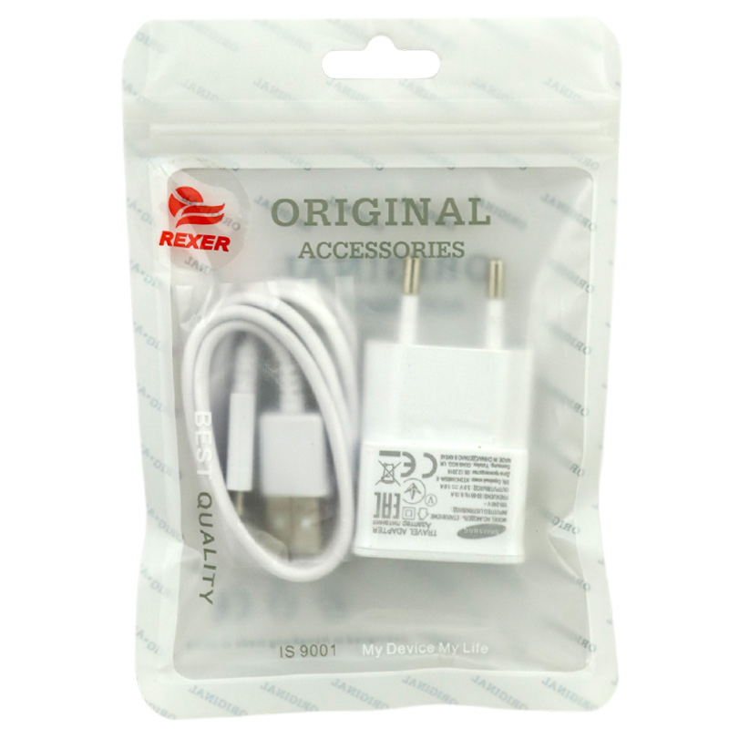 شارژر دیواری 5 وات سامسونگ ETA0U81EWE 1A سرجعبه + کابل میکرو یو اس بی - 2