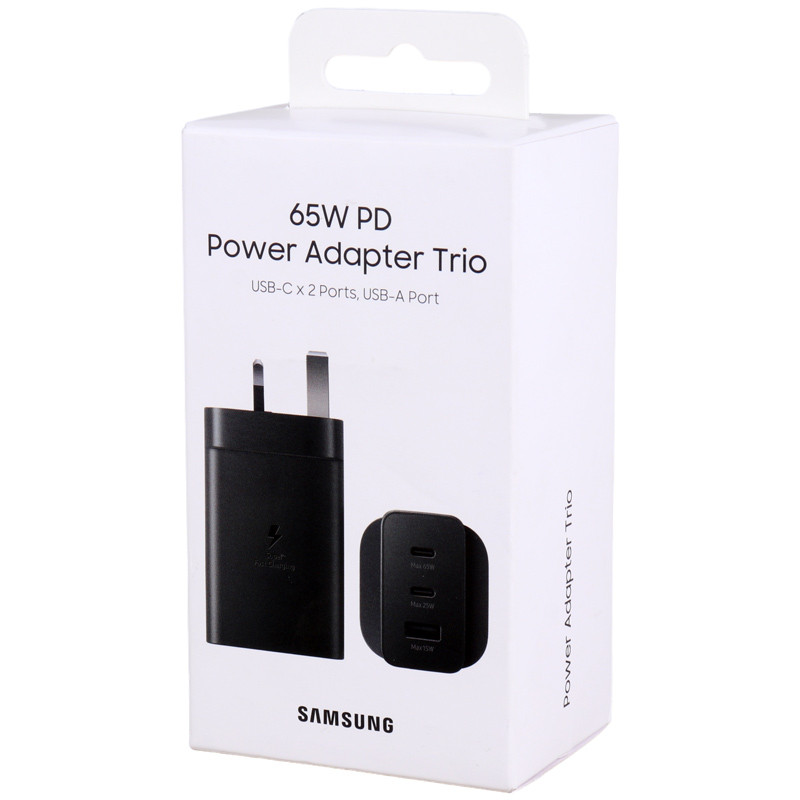 شارژر دیواری 65 وات سامسونگ Trio EP-T6530NBEGAE PD 3.25A - 5