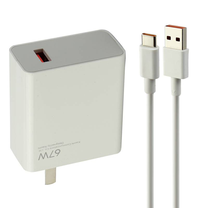 شارژر دیواری 67 وات شیائومی MDY-12-ES QC3.0 PD 6.1A High Copy + کابل تایپ سی - 8
