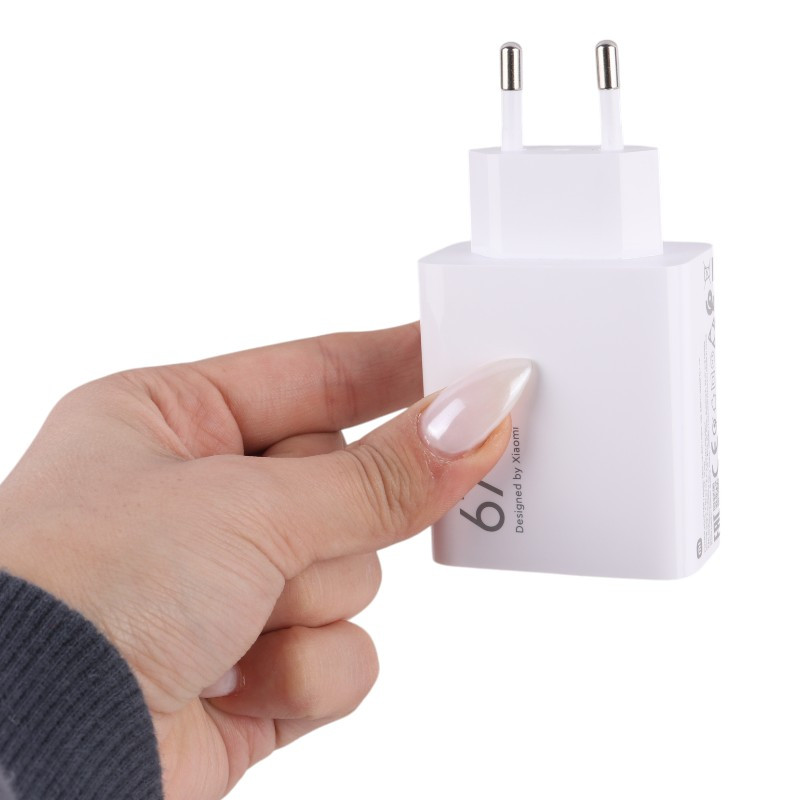 شارژر دیواری 67 وات شیائومی MDY-14-EW 3A سرجعبه + کابل تایپ سی و جعبه گوشی - 7