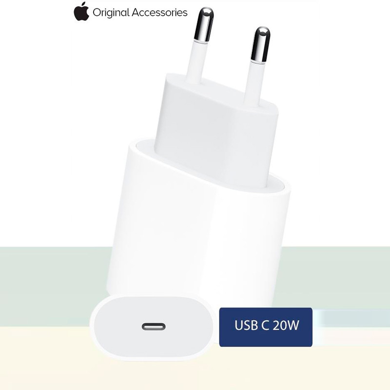 شارژر دیواری اورجینال 20 وات اپل iPhone MHJE3ZM/A 3A - 7