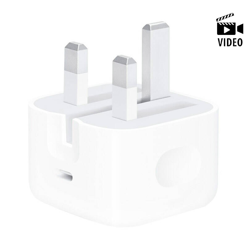 شارژر دیواری اورجینال 20 وات اپل iPhone MHJF3ZE\A 3A - 4