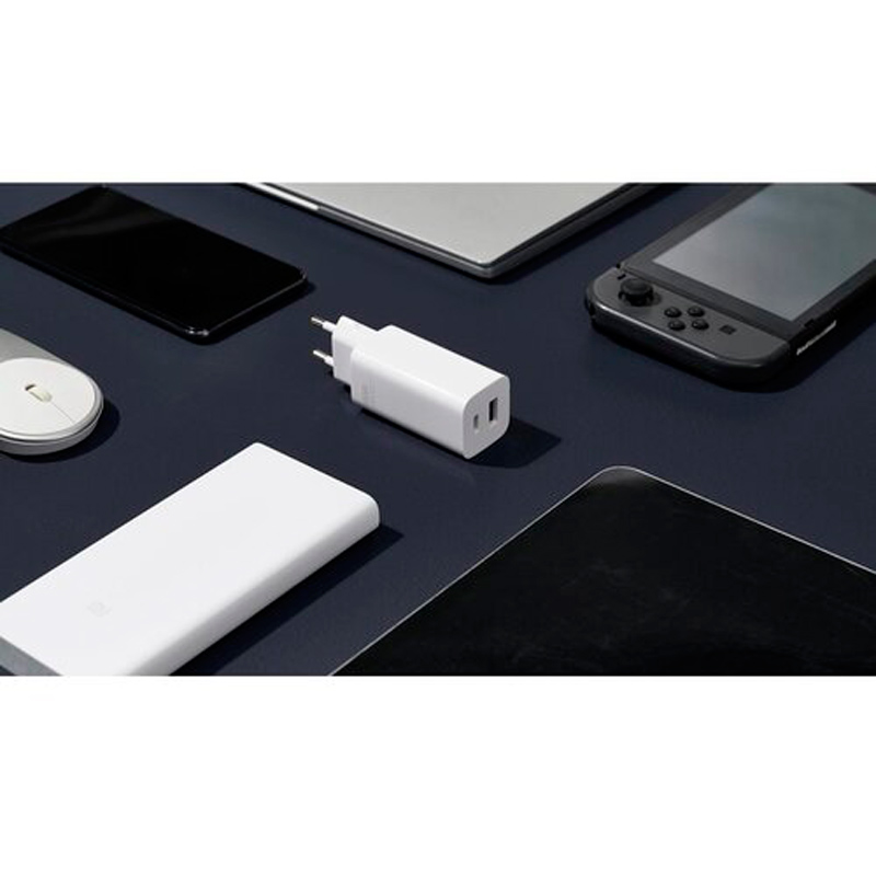 شارژر دیواری فست شارژ Xiaomi AD652GEU 2Port 5A 65W + کابل تایپ سی - 8