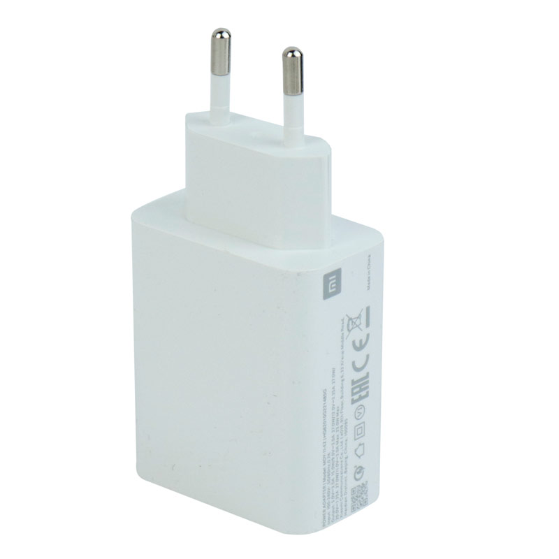 شارژر دیواری فست شارژ Xiaomi Mi 10T 3A QC3 PD 33W سرجعبه + کابل Type-C و جعبه گوشی - 5