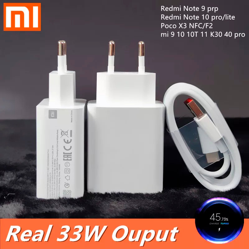 شارژر دیواری فست شارژ Xiaomi Note 9 Pro MDY-11-EZ QC PD 3A 33W سرجعبه + کابل Type-C - 4