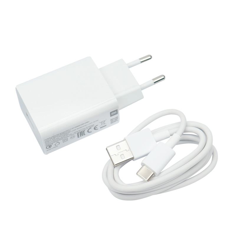 شارژر دیواری فست شارژ Xiaomi Note 9S QC3 22.5W سرجعبه + کابل Type-C و جعبه گوشی - 7