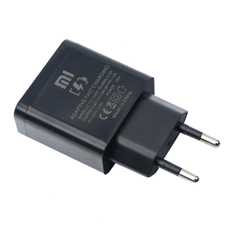 شارژر دیواری فست شارژ Xiaomi QC3 PD 18w + کابل میکرو یو اس بی - 3