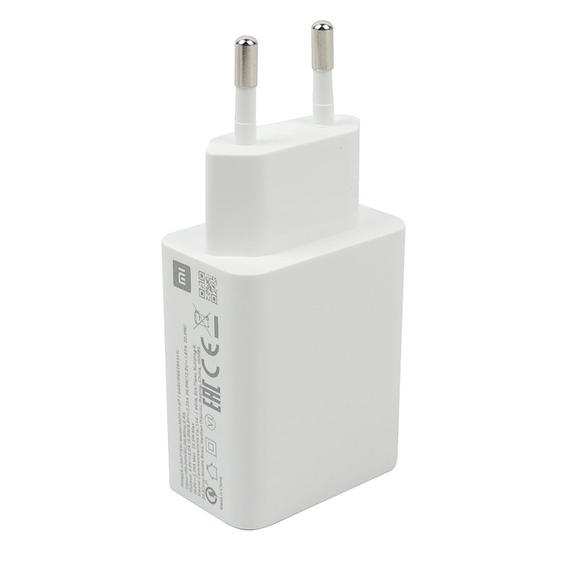شارژر دیواری فست شارژ Xiaomi Redmi 10 / Redmi 12 3A QC3 22.5W سرجعبه + کابل Type-C و جعبه گوشی - 3