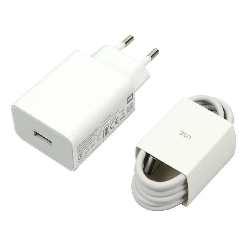 شارژر دیواری فست شارژ Xiaomi Redmi 10 / Redmi 12 3A QC3 22.5W سرجعبه + کابل Type-C و جعبه گوشی - 6