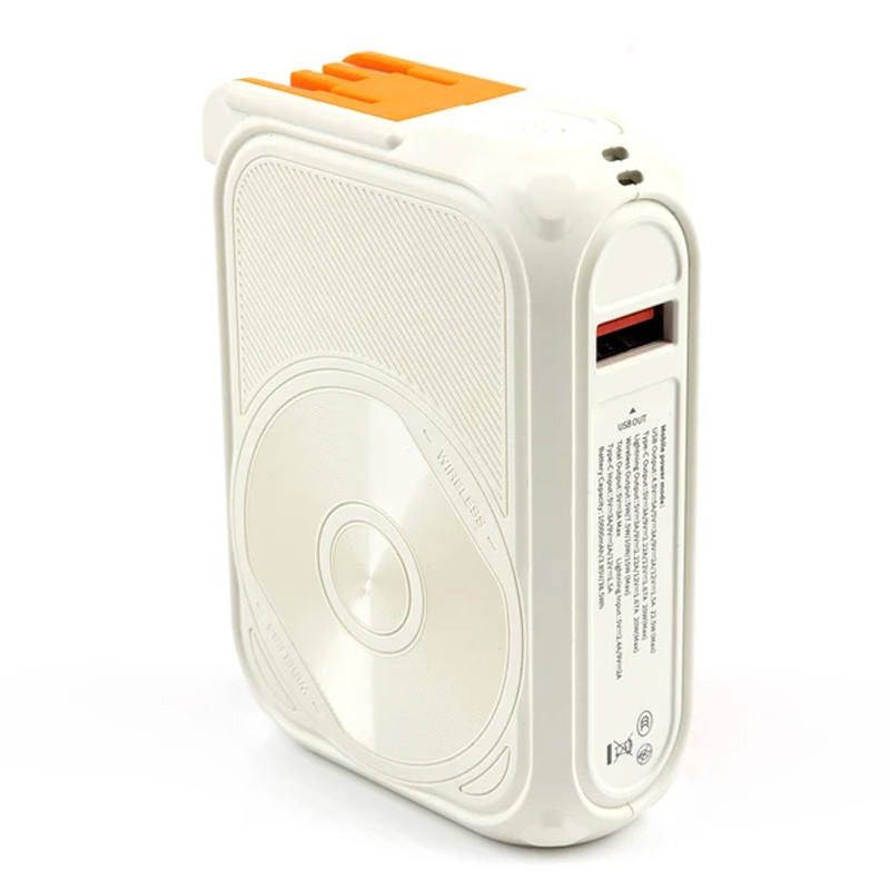 شارژر دیواری و پاور بانک بی سیم فست شارژ هیسکا HP-123PD PD QC 22.5W ظرفیت 10000 میلی آمپر ساعت - 4