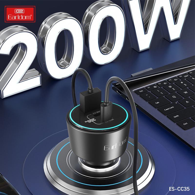 شارژر فندکی 200 وات ارلدام ES-CC35 - 6