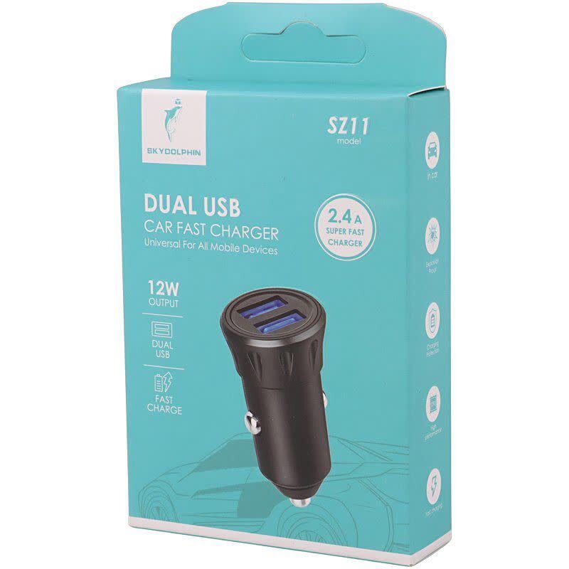 شارژر فندکی 12 وات اسکای دلفین SZ11 - 7