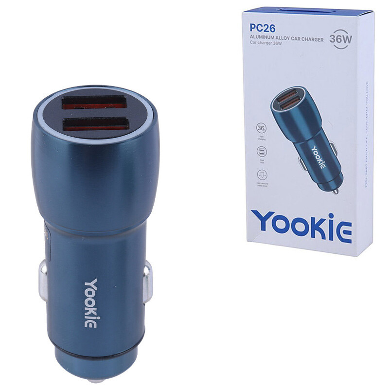 شارژر فندکی 36 وات یوکی PC26
